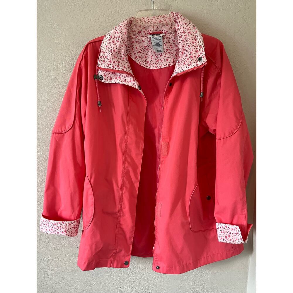 Blair Women's Pink Rain Jacket Size Medium